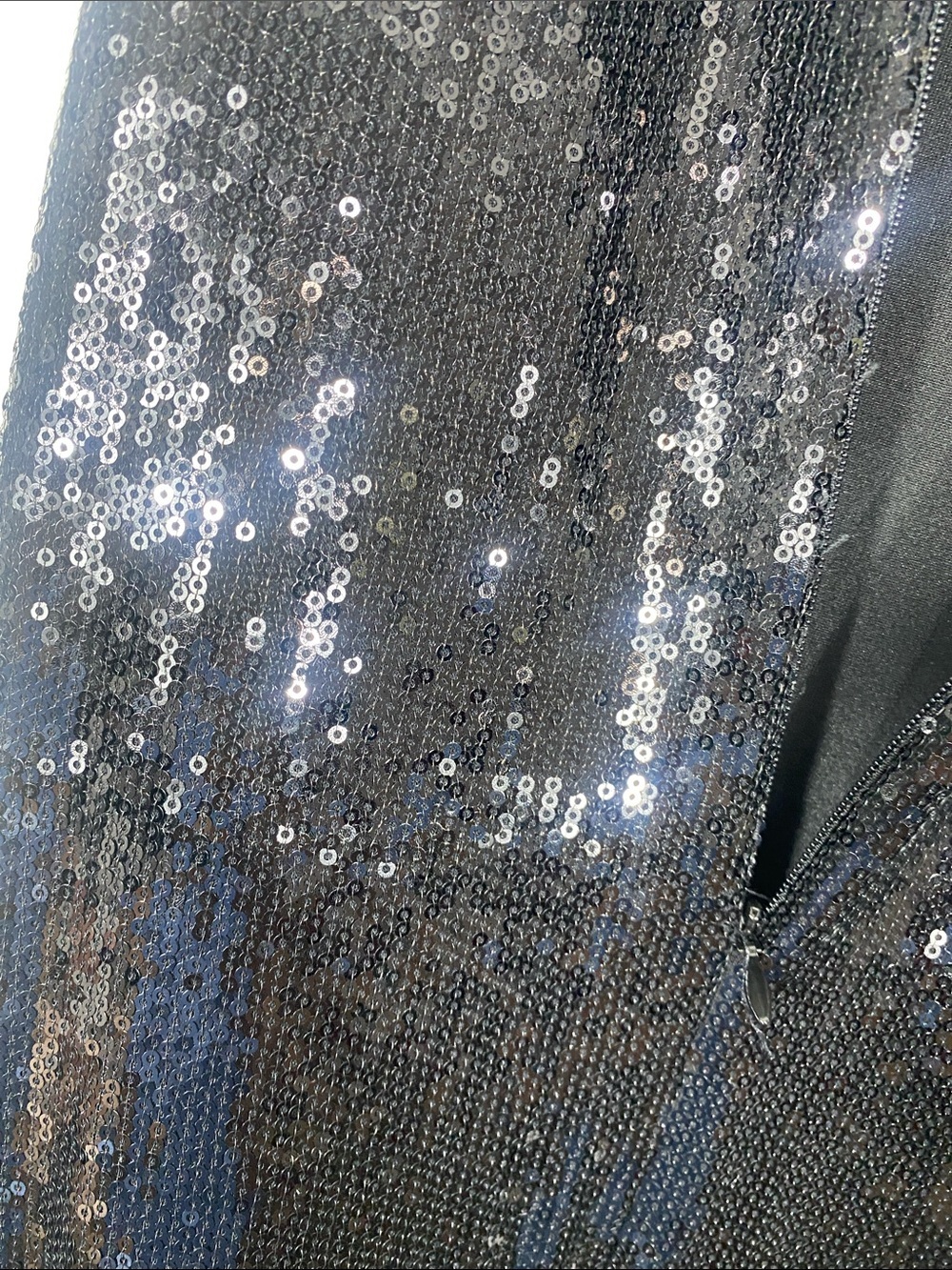 Taylor Black Sequin Twist-Detail Midi Dress Size 4 - Picture 8 of 16
